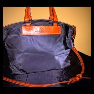 Dooney & Burke - Nylon & Leather Satchel Handbag